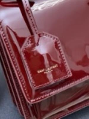 wholesale quality ysl sunset 22cm maroon patent leather